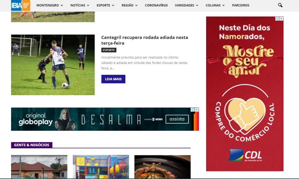 anúncio campanha compre no caí dia dos namorados