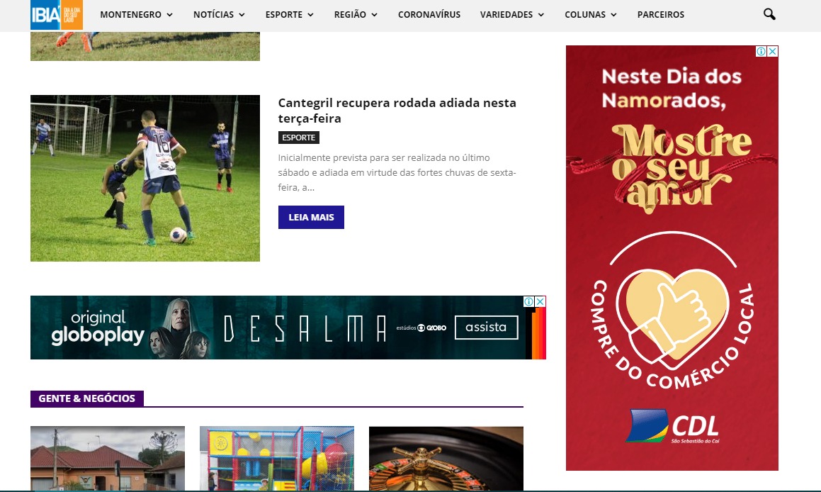 anúncio campanha compre no caí dia dos namorados