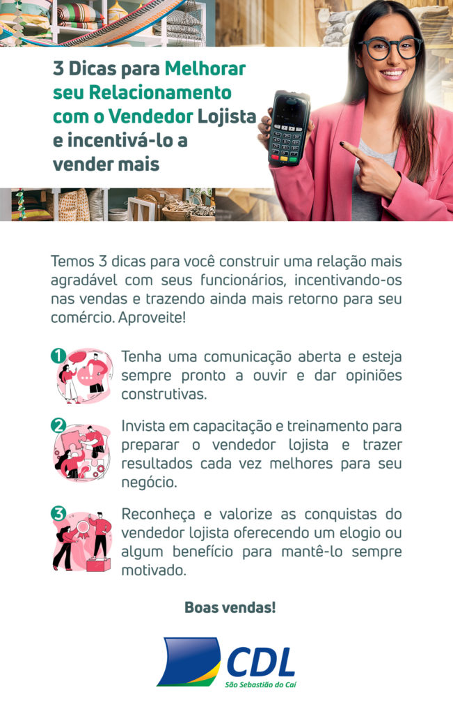 3 Dicas para Melhorar seu Relacionamento com o Vendedor Lojista e incentivá-lo a vender mais